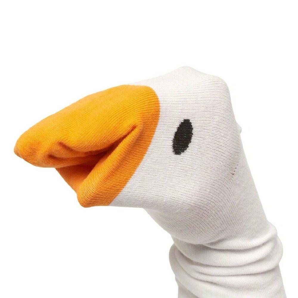 Goose Socks Soft Cotton Unisex Crew Socks by HitMyNeed