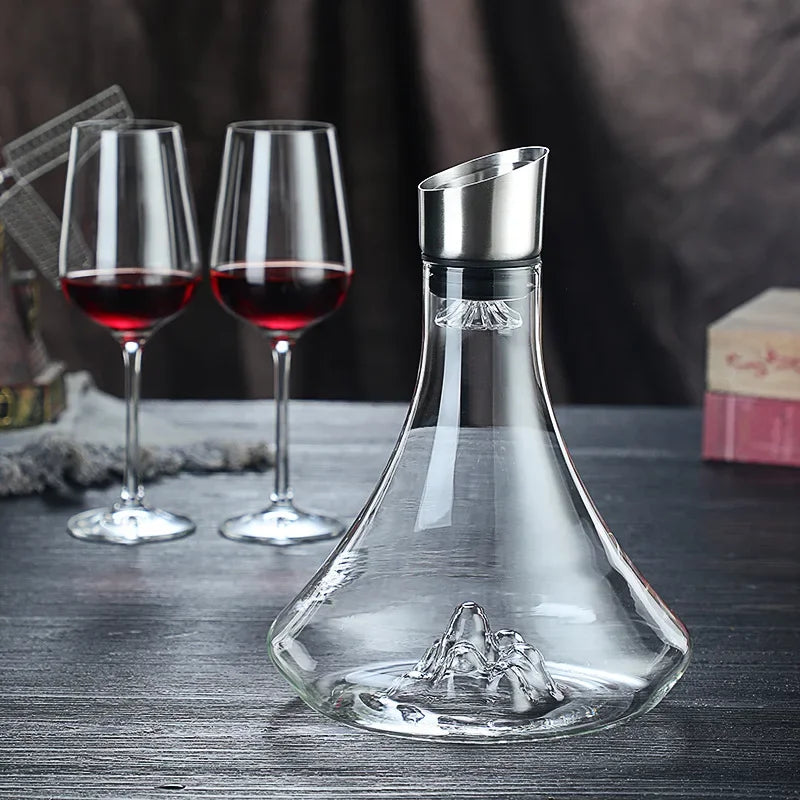 Guanshan Snow Mountain Glass Wine Decanter 1800ml by HitMyNeed