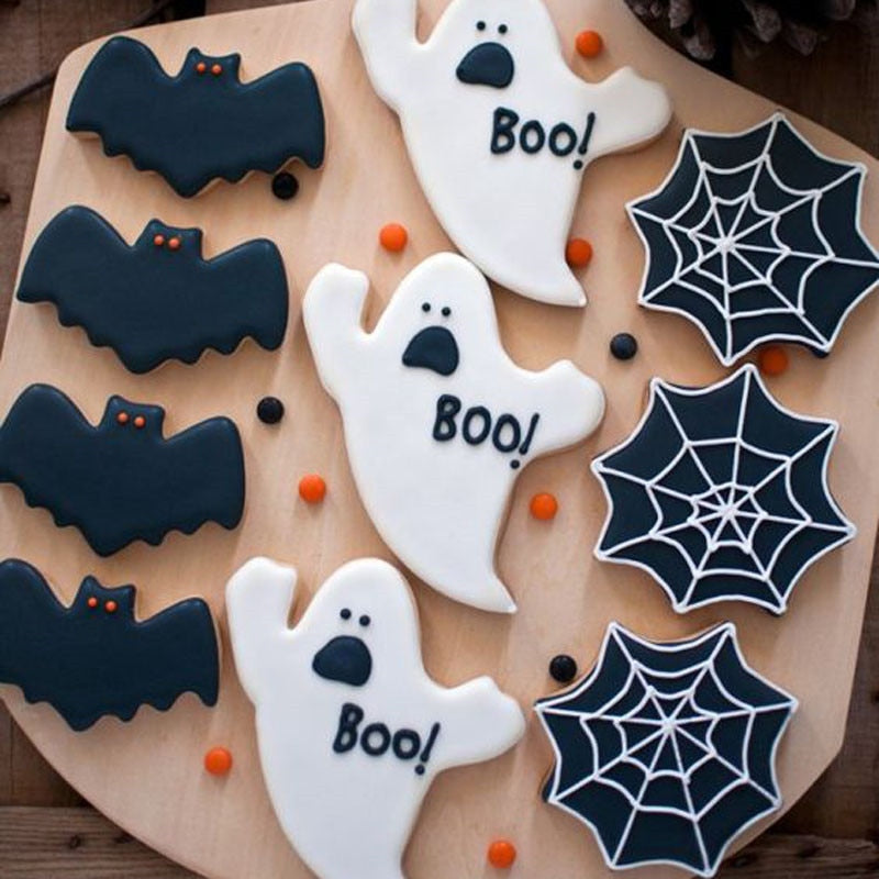 Halloween Cookie Cutter Set - Ghost, Bat & Web (3pcs) by HitMyNeed