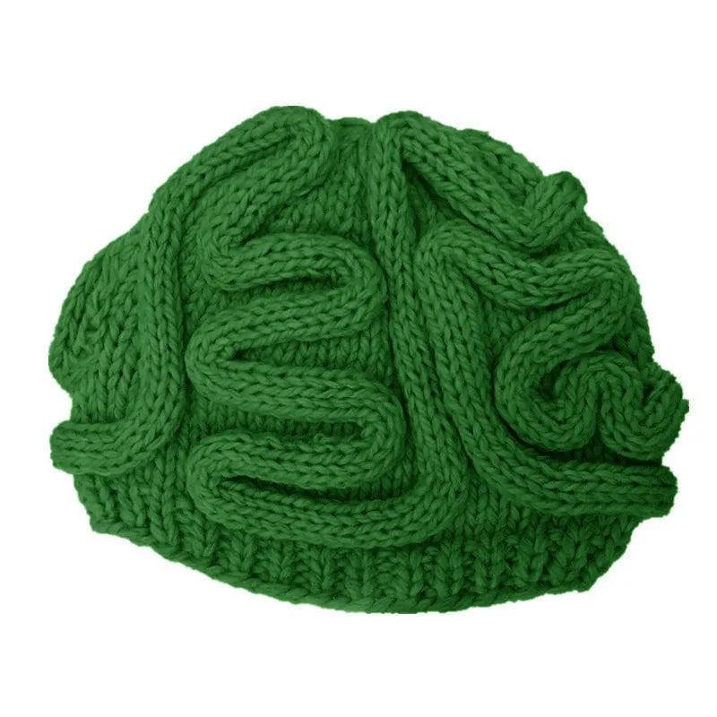 Hand-Knitted Brain Beanie Winter Hat by HitMyNeed