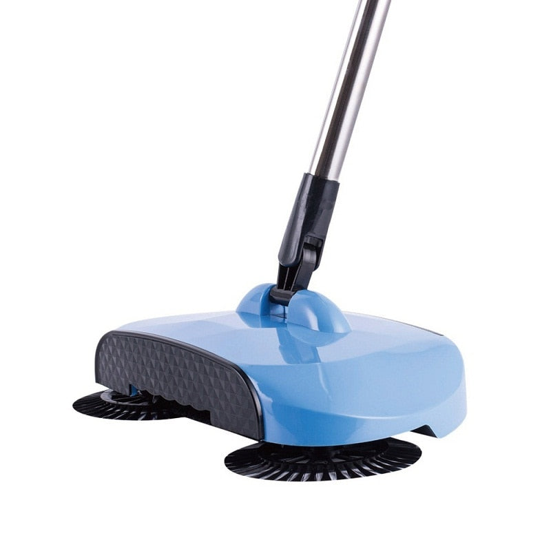 Hand Push Broom Sweeper with Built-In Dustpan by HitMyNeed