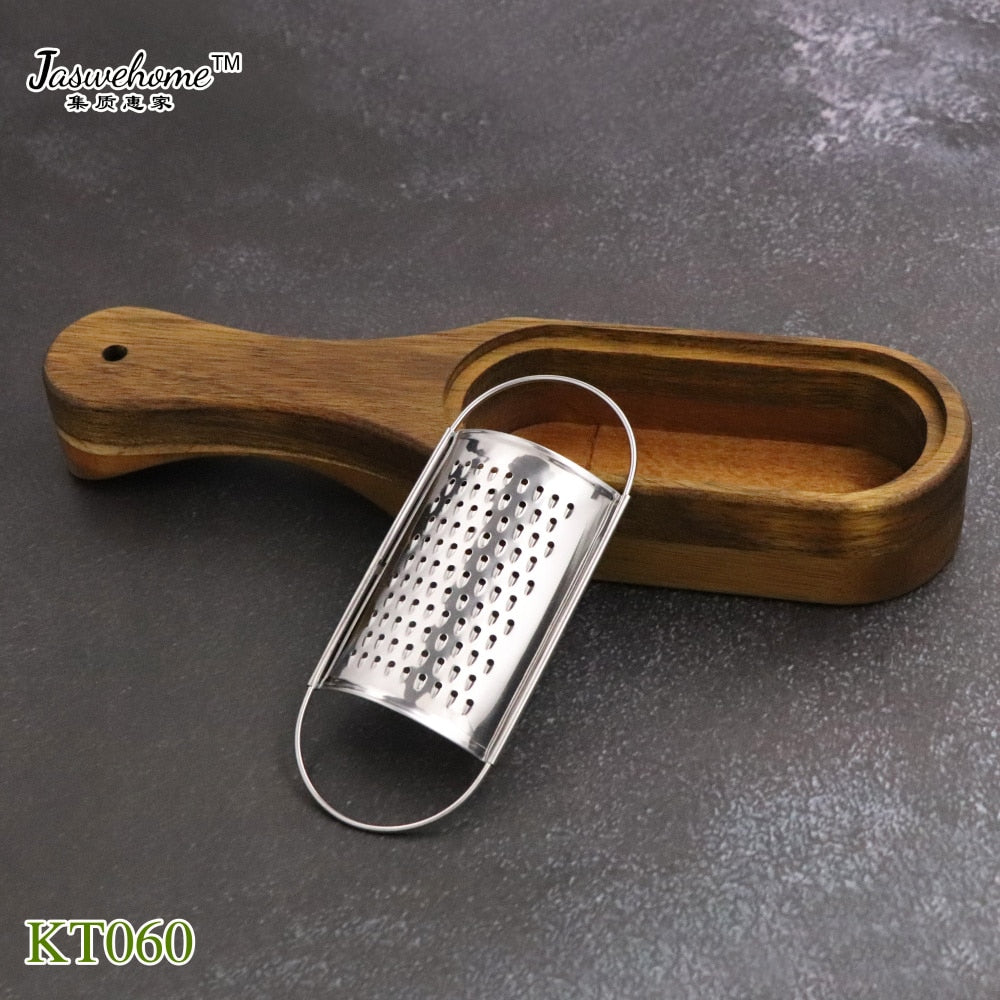 Handheld Stainless Steel Cheese Grater with Tray by HitMyNeed