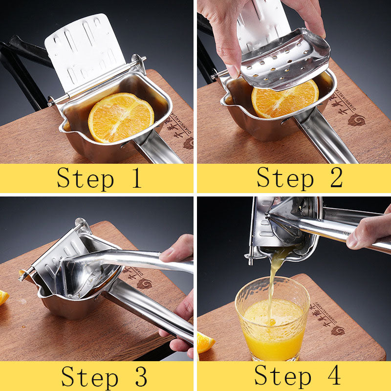 Handheld Stainless Steel Citrus Press Juicer by HitMyNeed