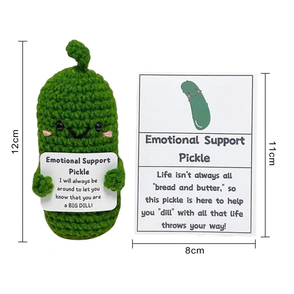 Handmade Braided Emotional Support Pickle Plush by HitMyNeed