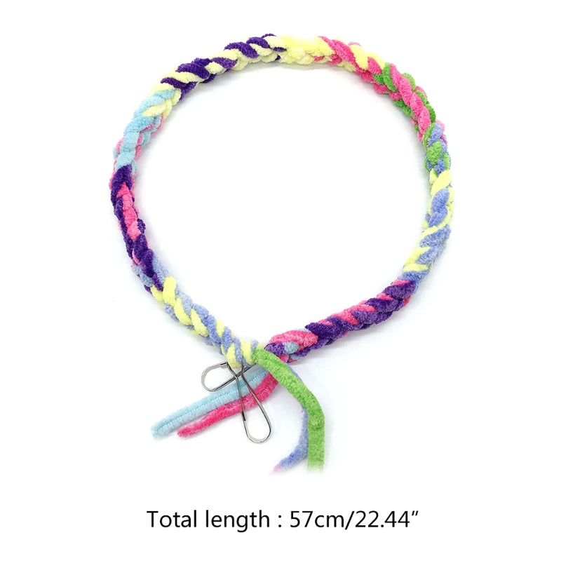 Hanging Cotton Bird Rope Perch with Hooks by HitMyNeed