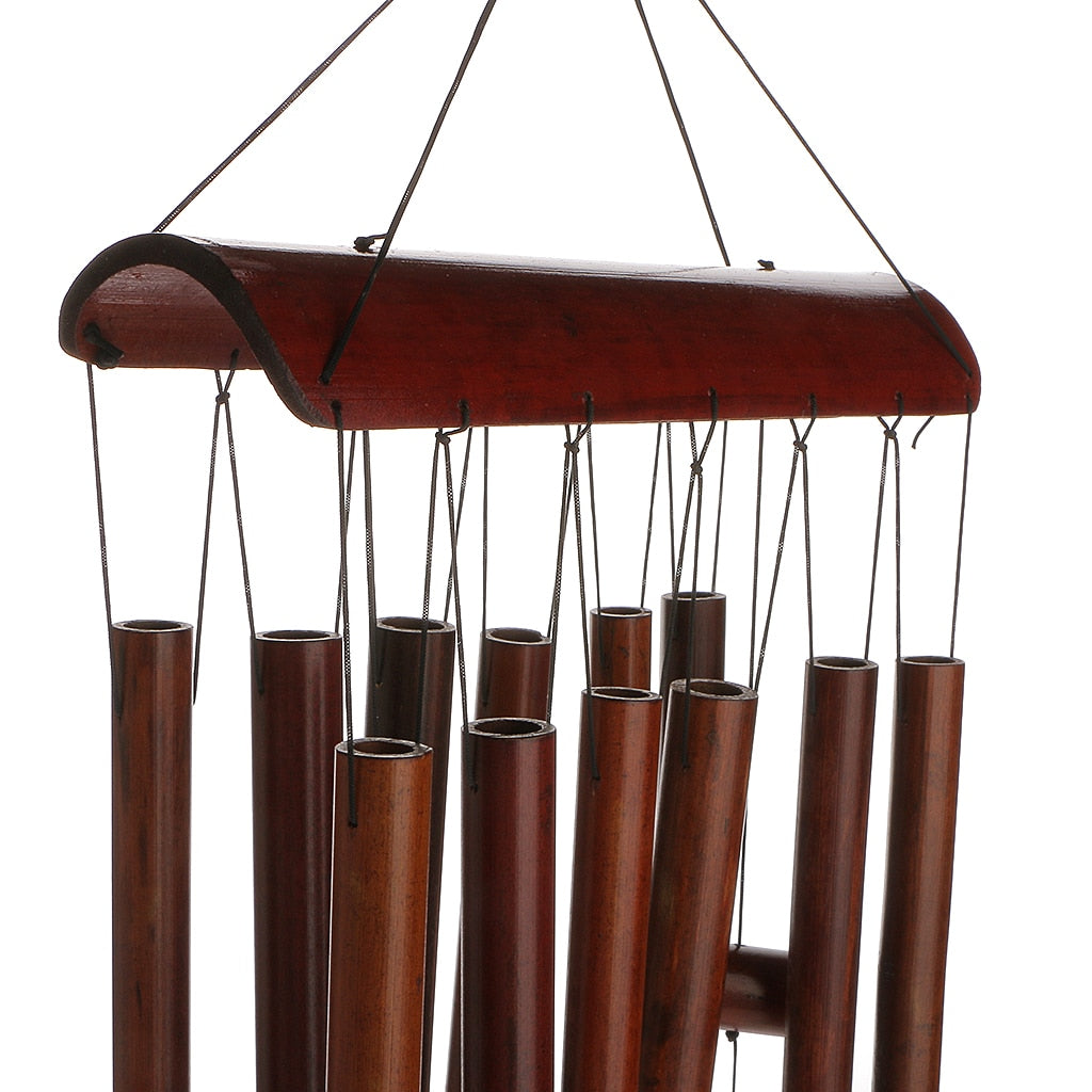 Hanging Natural Bamboo Wind Chimes 65cm by HitMyNeed
