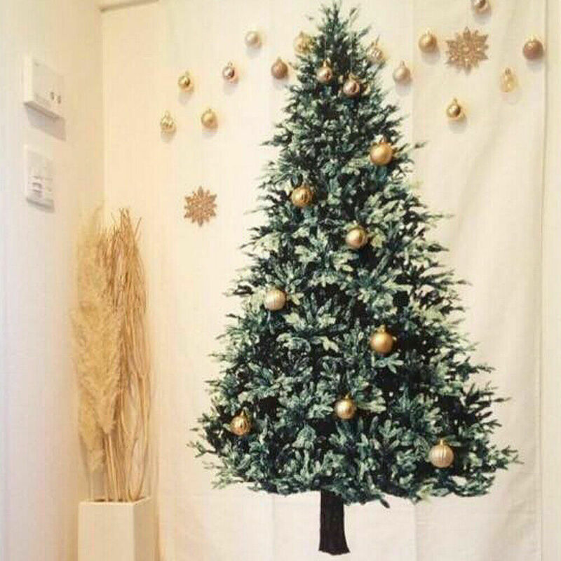 Hanging Wall Christmas Tree Tapestry 150 x 75cm by HitMyNeed