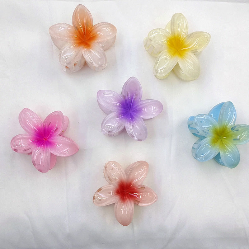 Hawaiian Flower Acetate Hair Claw Clip by HitMyNeed
