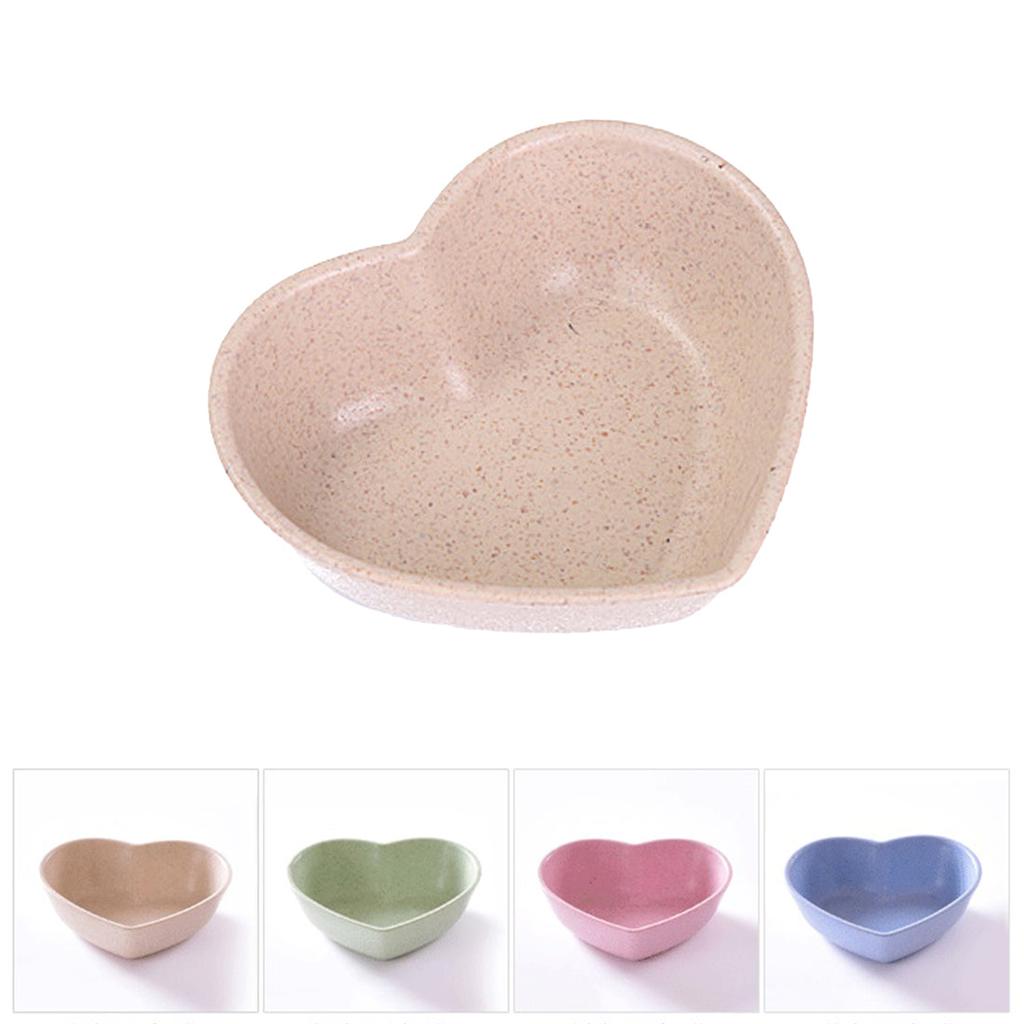 Heart Shaped Serving Bowl - Wheat Fiber Tableware by HitMyNeed