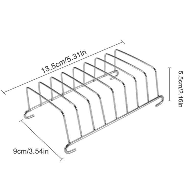 Heat Resistant Stainless Steel Silver Toast Rack by HitMyNeed