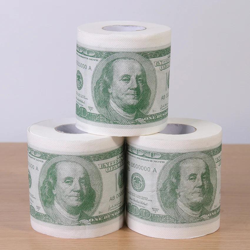 Hundred Dollar Bill Funny Novelty Toilet Paper Roll by HitMyNeed