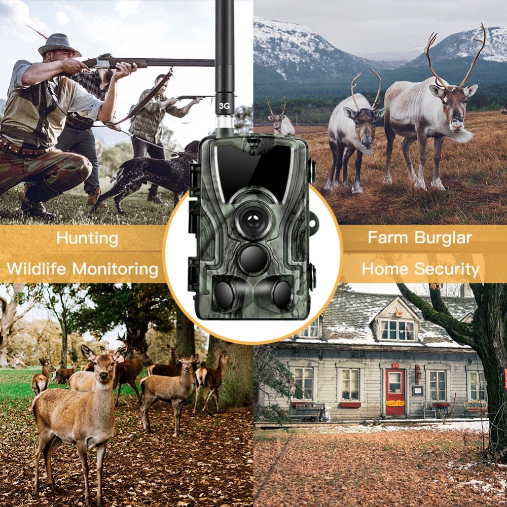 Hunting Trail Camera 16MP 1080P with 3G Connectivity by HitMyNeed