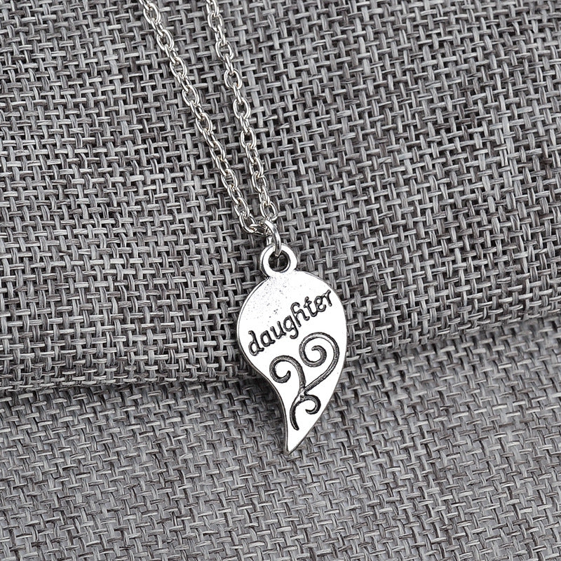 Hypoallergenic Mother Daughter Heart Necklace Set by HitMyNeed