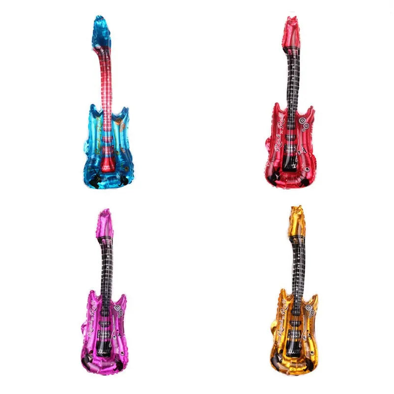 Inflatable Party Guitar Prop for Rock-Themed Events by HitMyNeed