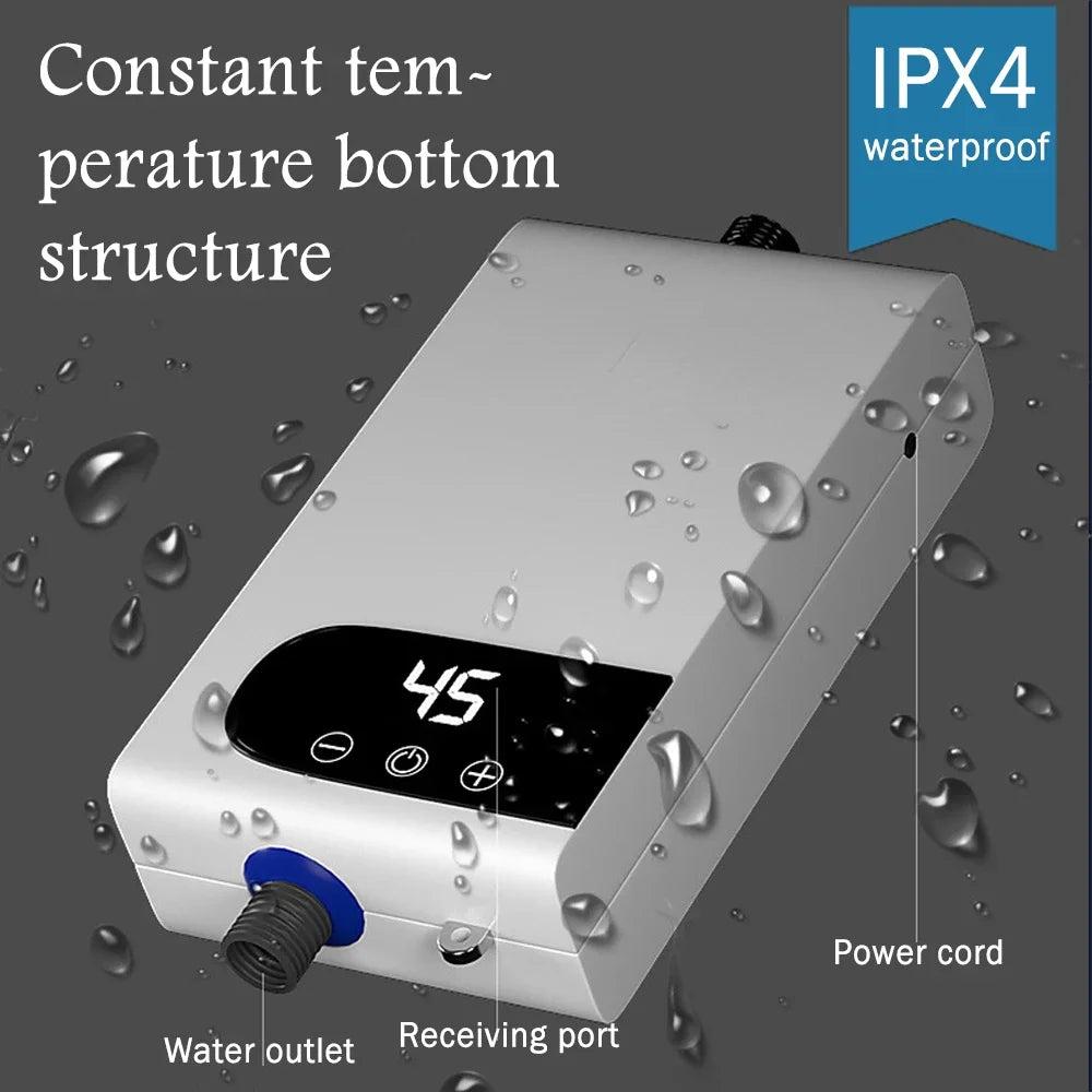 Instant Electric Tankless Water Heater for Shower & Sink by HitMyNeed