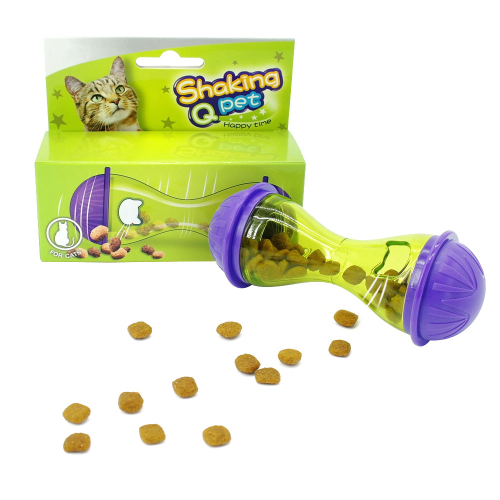 Interactive Cat Feeder Toy Treat Dispenser by HitMyNeed