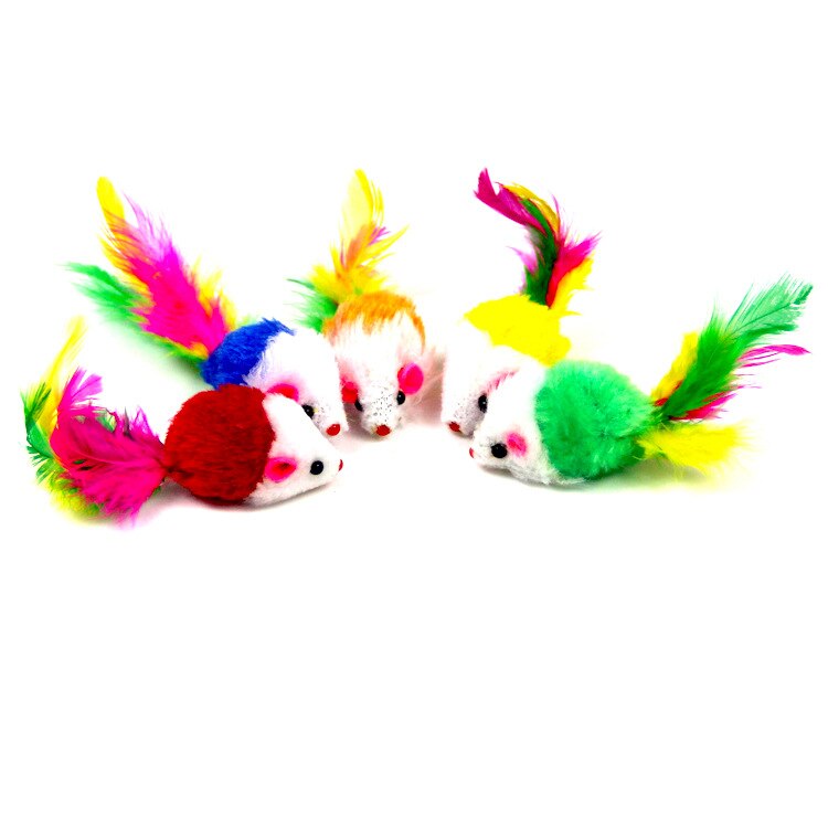 Interactive Plush Mouse Cat Toys Set (10 Pack) by HitMyNeed