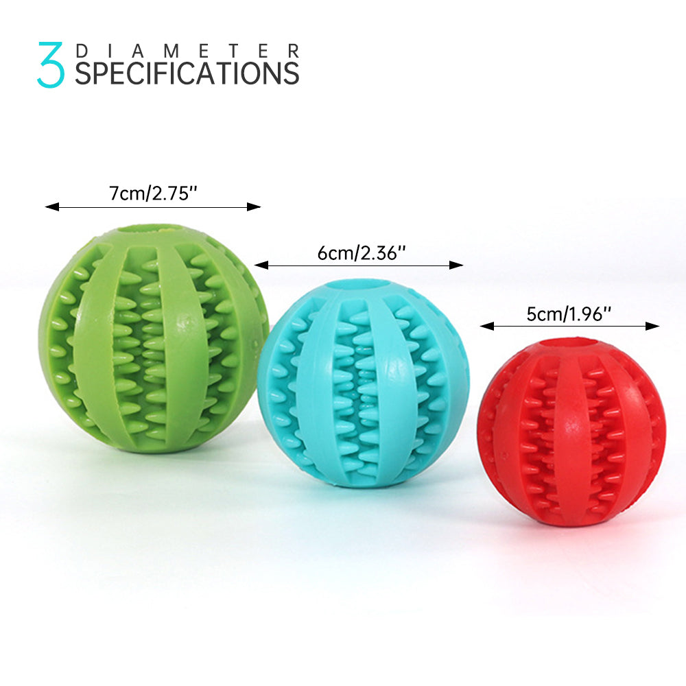 Interactive Treat Ball Dog Toy with Hemp Rope by HitMyNeed