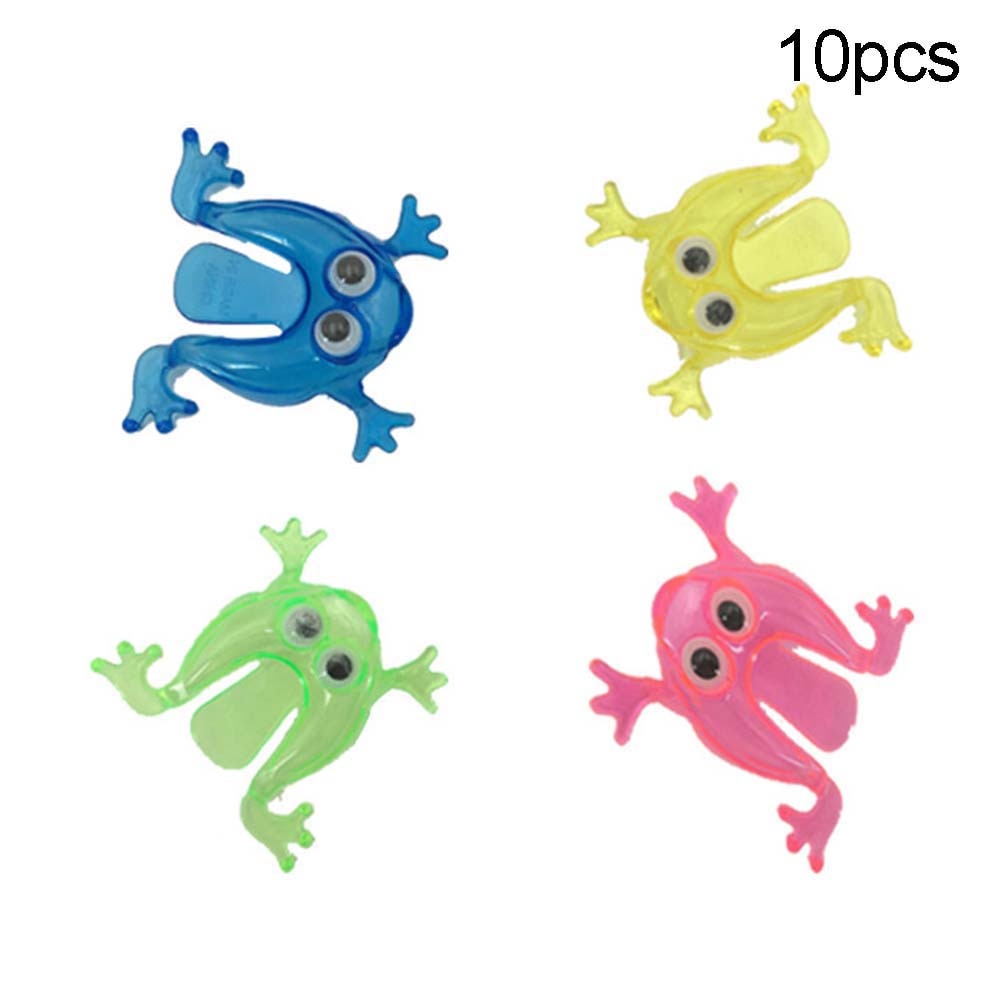 Jumping Frog Finger Press Toys - Set of 10 by HitMyNeed