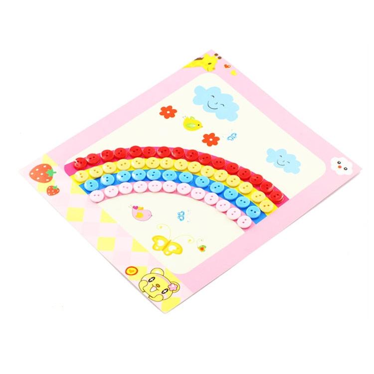Kids Button Painting Art Kit with Traced Board by HitMyNeed