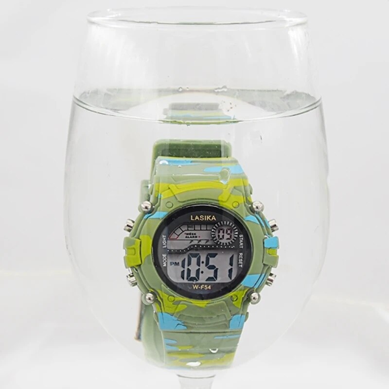 Kids Camouflage Sports Digital Watch with Alarm by HitMyNeed