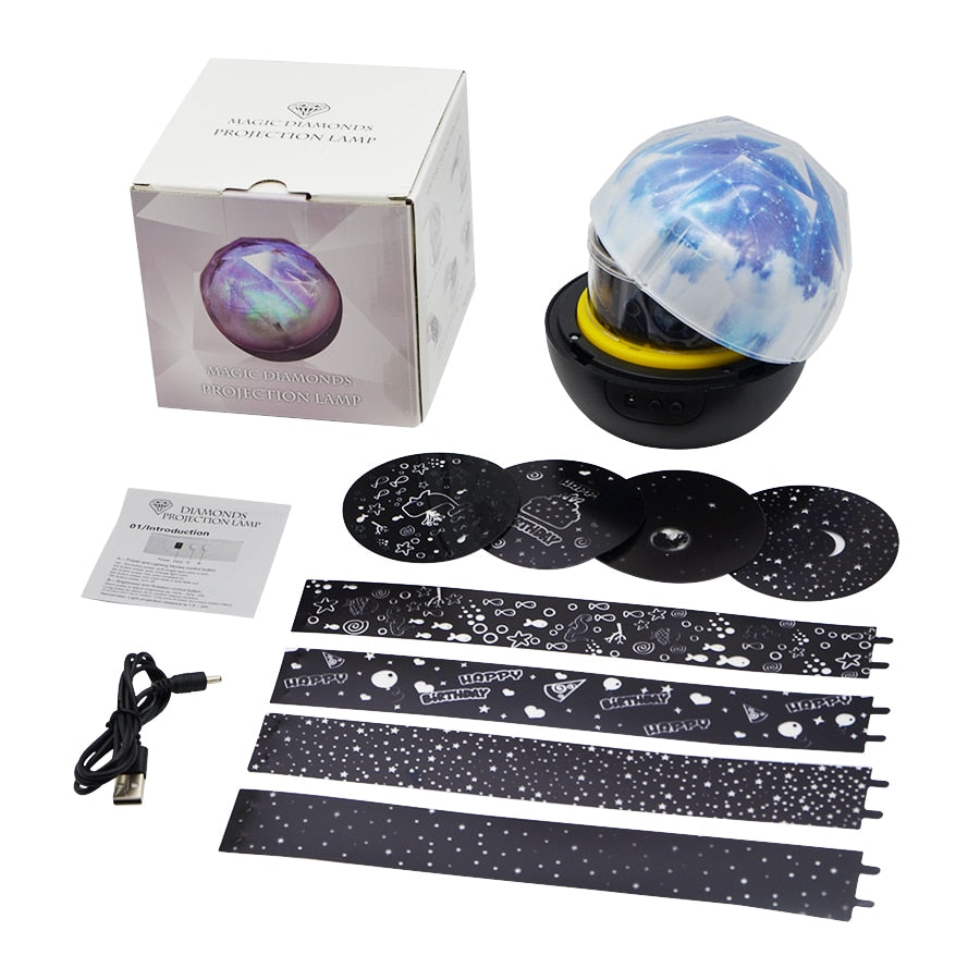 Kids Night Light Projector with Rotating Galaxy by HitMyNeed