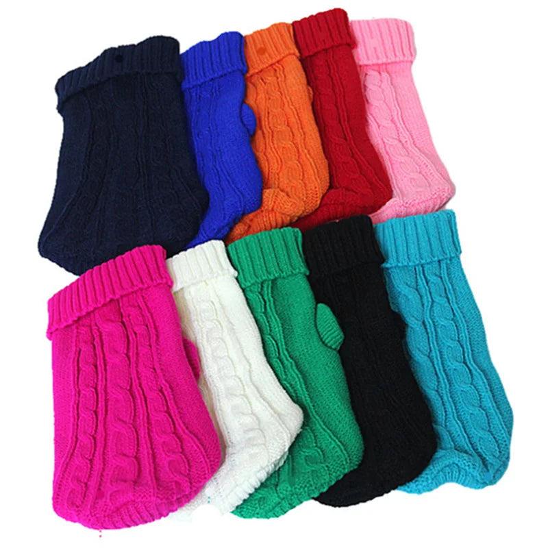 Knitted Winter Dog Sweater for Small & Medium Dogs by HitMyNeed