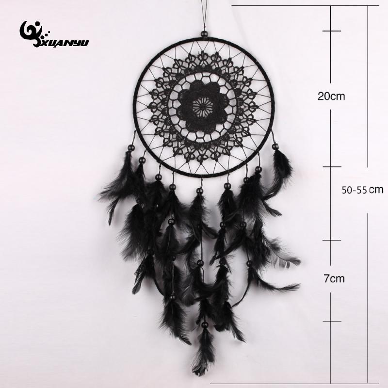 Large Black Dream Catcher Hanging Wall Decor by HitMyNeed