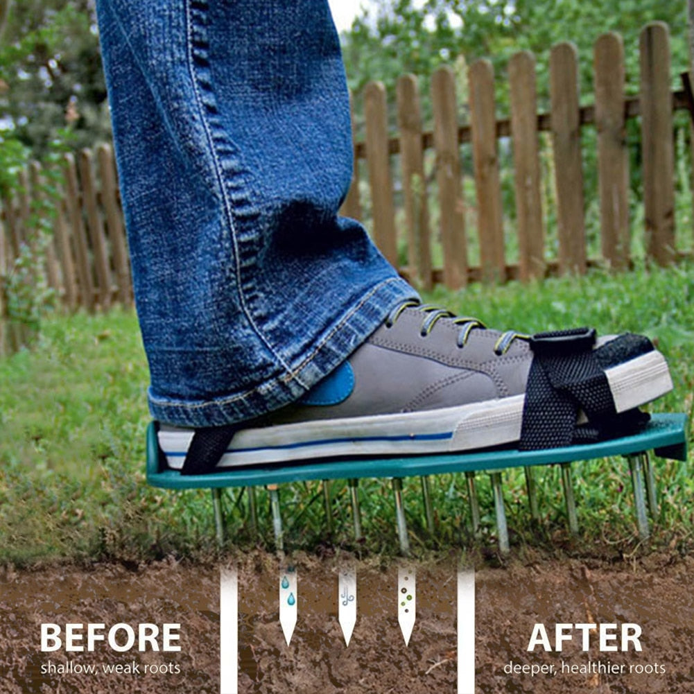 Lawn Aerator Spike Shoes with Adjustable Straps by HitMyNeed