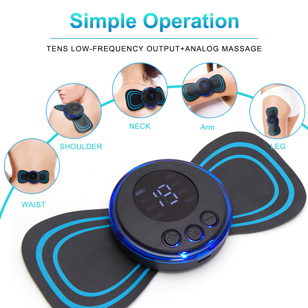 LCD Neck and Back Pulse Massager with Remote by HitMyNeed
