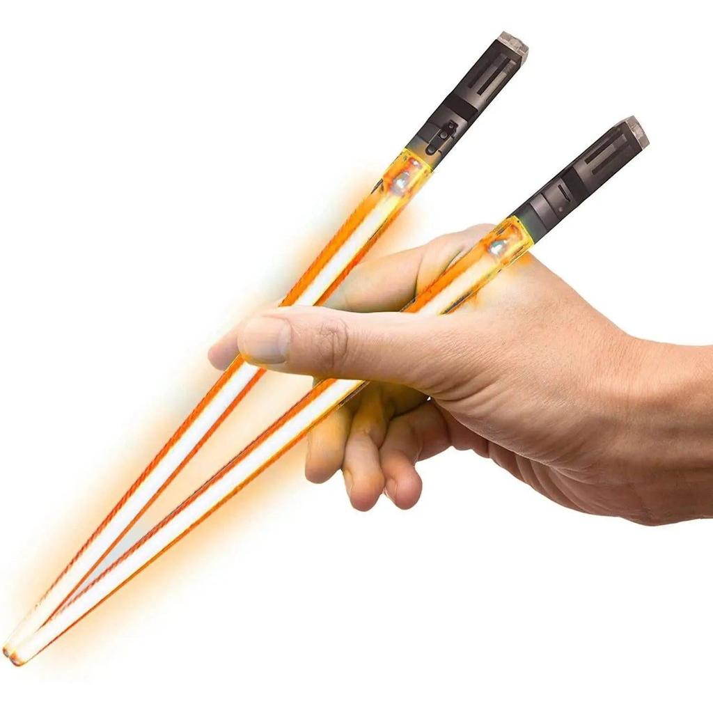 LED Lightsaber Chopsticks Reusable Light-Up Tableware by HitMyNeed
