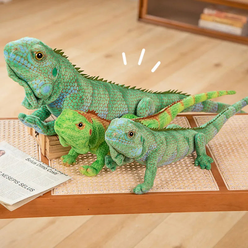Lifelike Iguana Plush Toy Stuffed Reptile Model 65-95cm by HitMyNeed