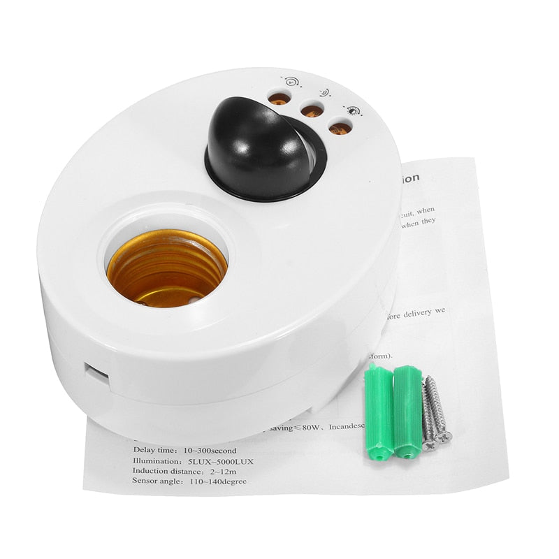 Light Socket Motion-Sensing Bulb Holder by HitMyNeed