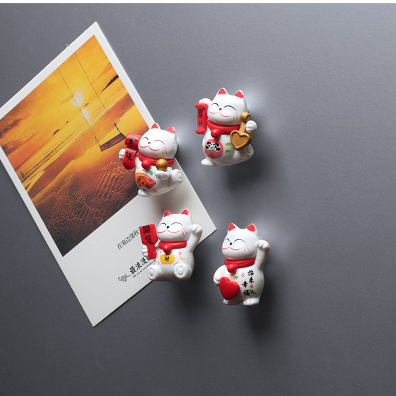 Lucky Cat Refrigerator Magnets Set of 8 by HitMyNeed