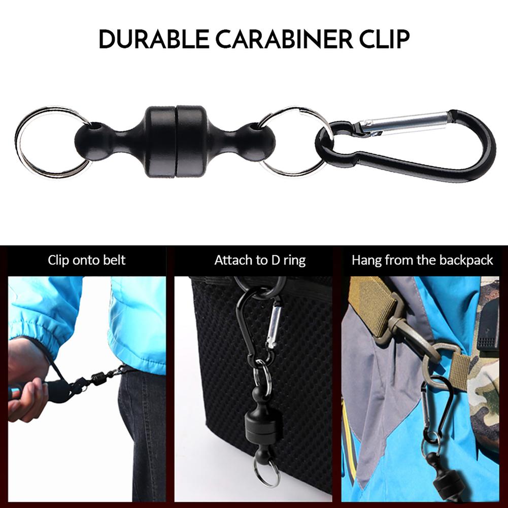 Magnetic Carabiner Clip for Outdoor and Fishing Gear by HitMyNeed