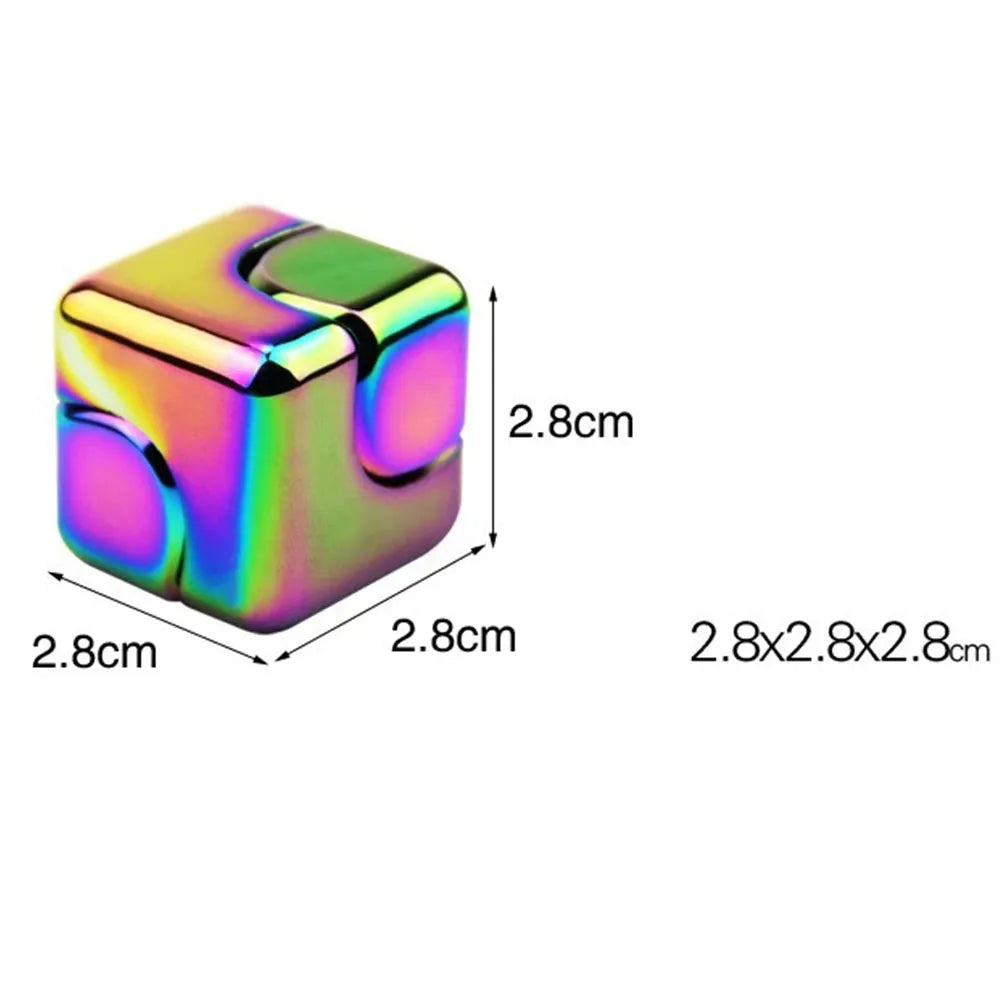 Magnetic Metal Fidget Cube Stress Relief Spinner by HitMyNeed