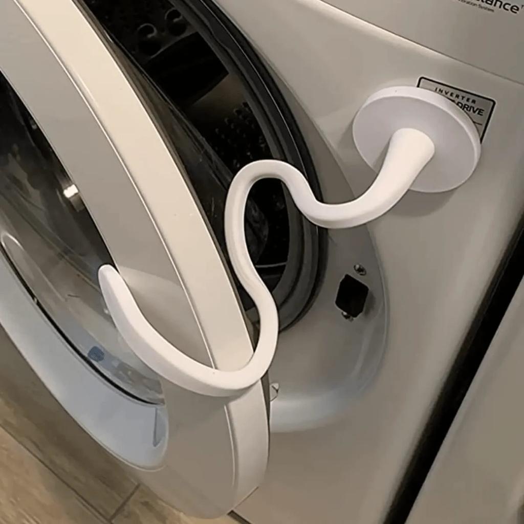 Magnetic Washer Door Prop for Front Load Machines 1pc-white by HitMyNeed