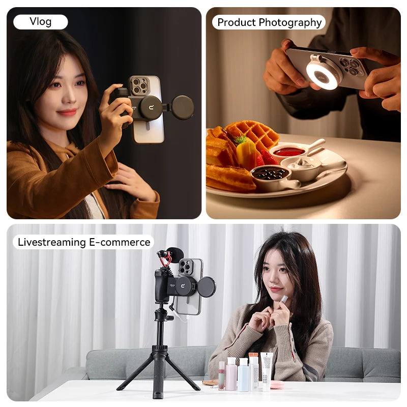 MagSafe Portable Selfie Light & Phone Stand for iPhone by HitMyNeed