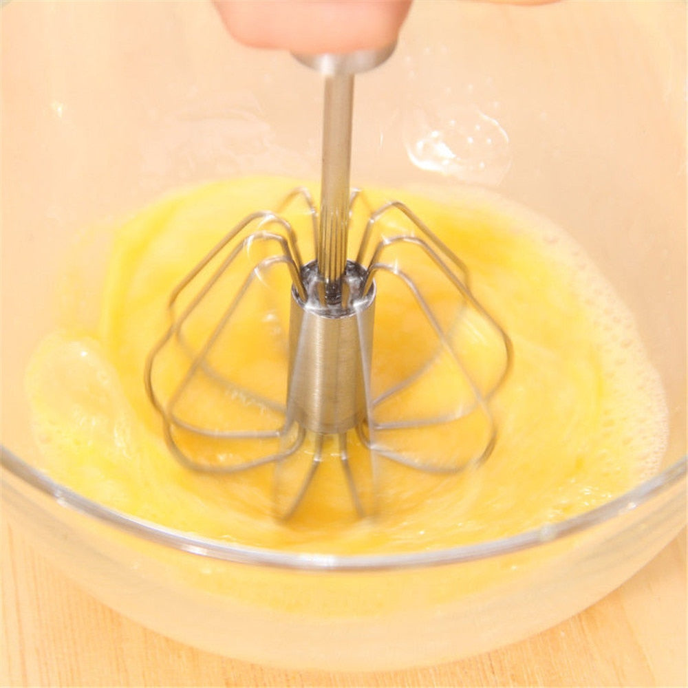 Manual Stainless Steel Egg Whisk Beater 25.5cm by HitMyNeed