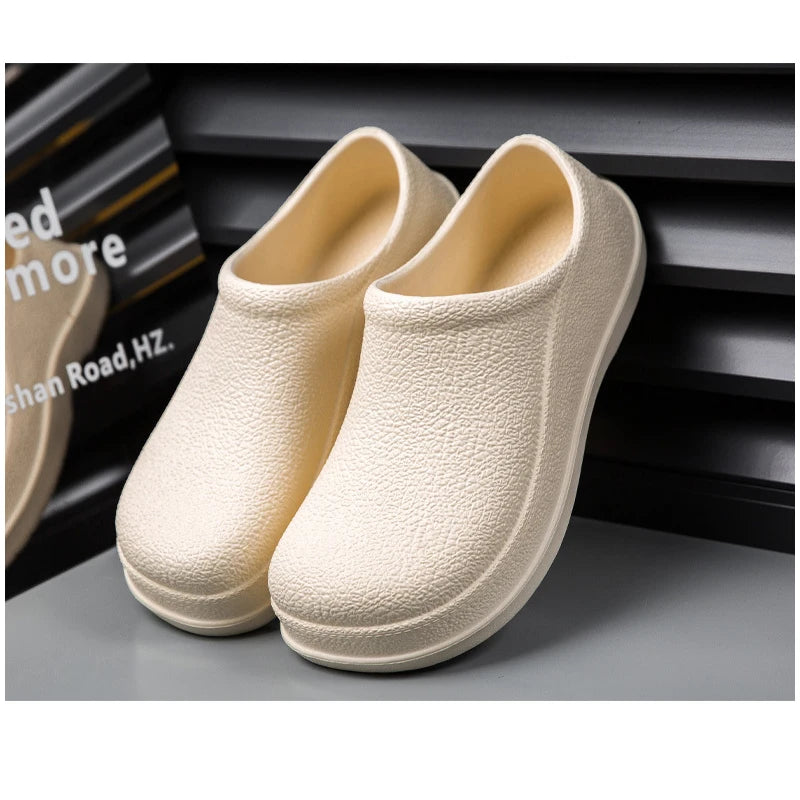 Men's Non-Slip EVA Chef Clogs for Kitchen & Beach by HitMyNeed