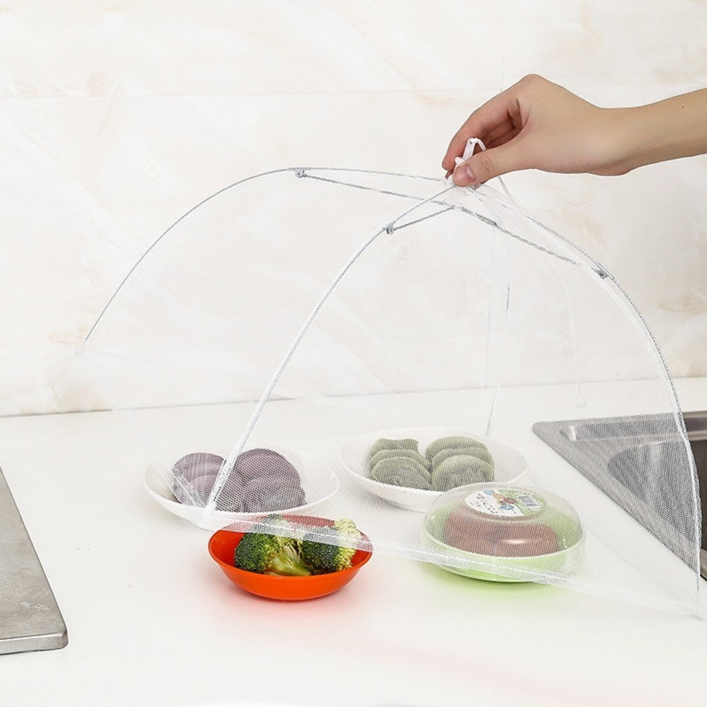 Mesh Food Cover Set, 4 Pack Foldable 16" Domes by HitMyNeed