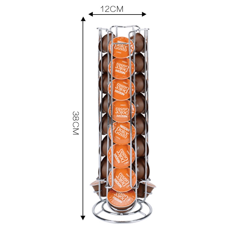 Metal Coffee Pod Stand with 4-Column Capsule Holder by HitMyNeed