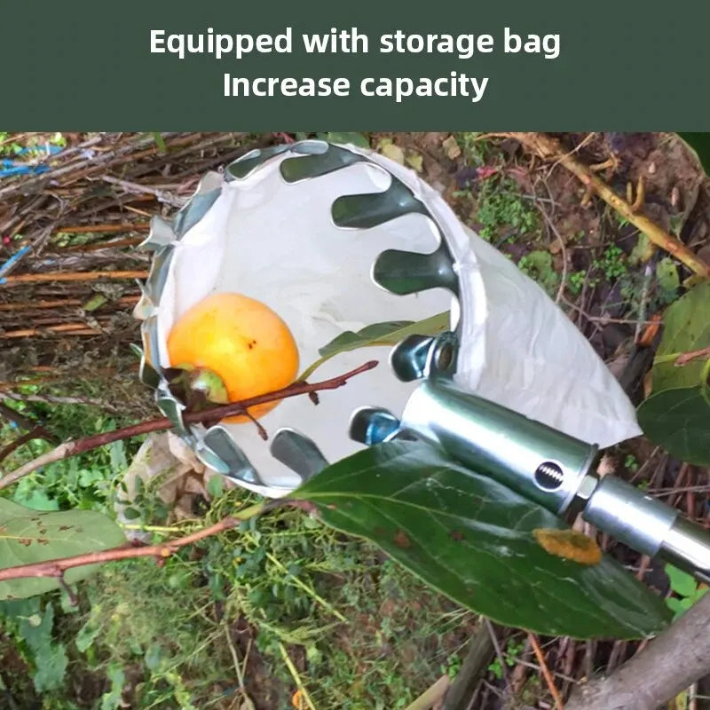 Metal Fruit Picker Basket Head Attachment by HitMyNeed