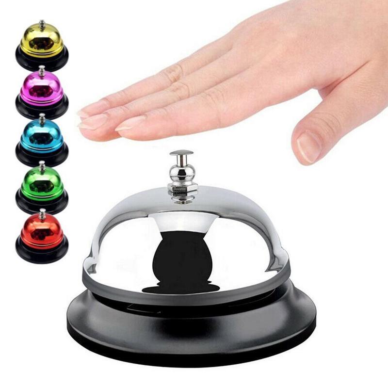 Metal Reception Desk Bell with Clear Ring by HitMyNeed