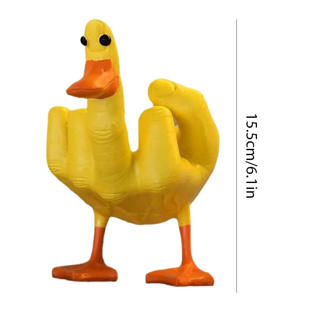 Middle Finger Duck Figurine Resin Desk & Home Decor by HitMyNeed