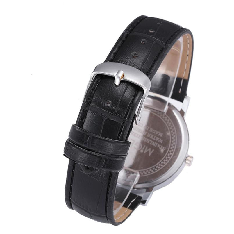 MIGEER Men's Quartz Watch with Leather Band by HitMyNeed