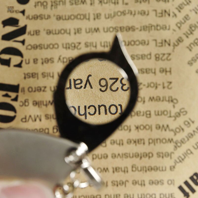 Mini 8X Magnifying Glass Keychain with Metal Cover by HitMyNeed