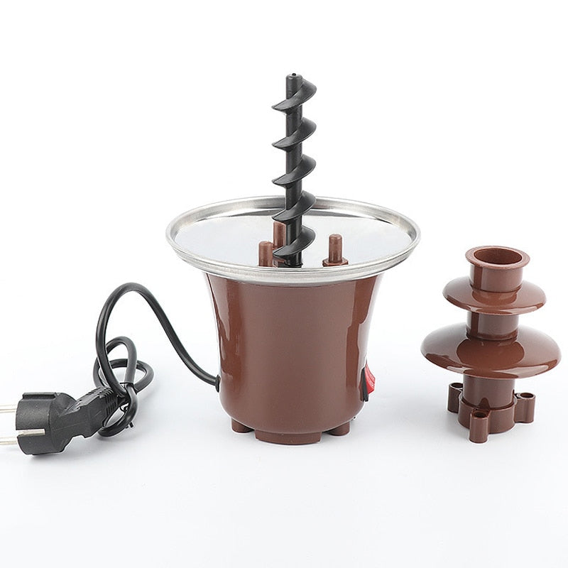 Mini Chocolate Fondue Fountain 2-Tier, 50W by HitMyNeed