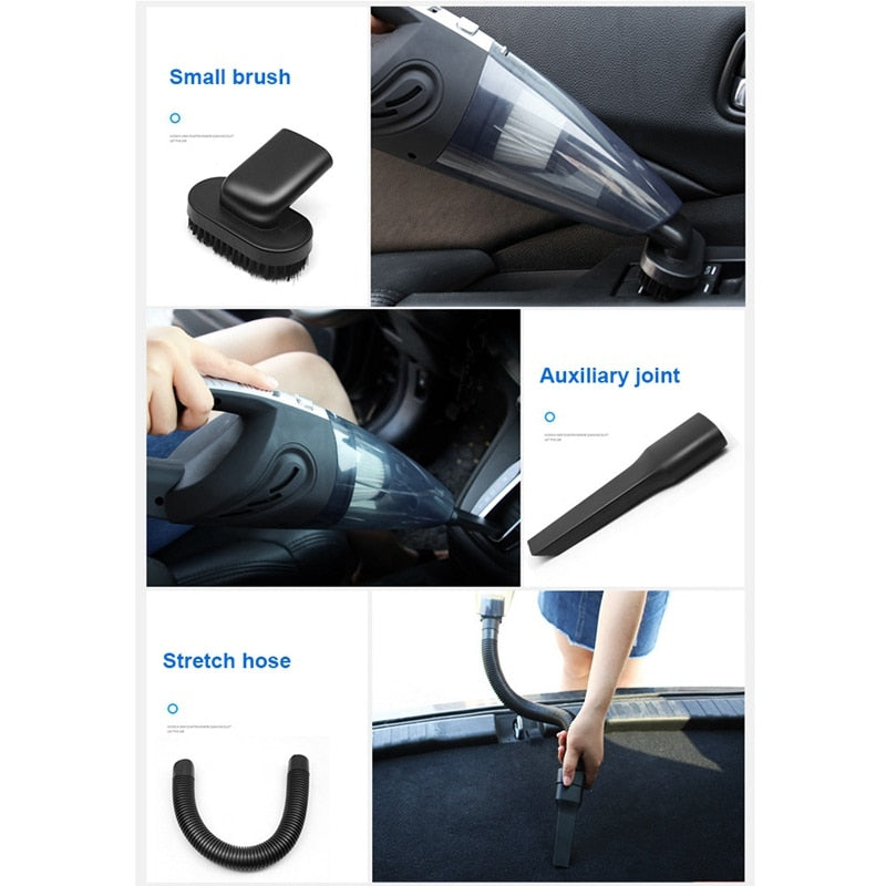 Mini Cordless Car Vacuum Cleaner, Wet & Dry by HitMyNeed