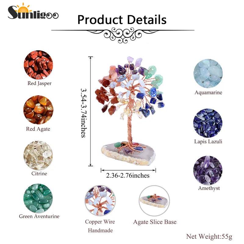 Mini Crystal Money Tree Copper Wire Feng Shui Decor by HitMyNeed